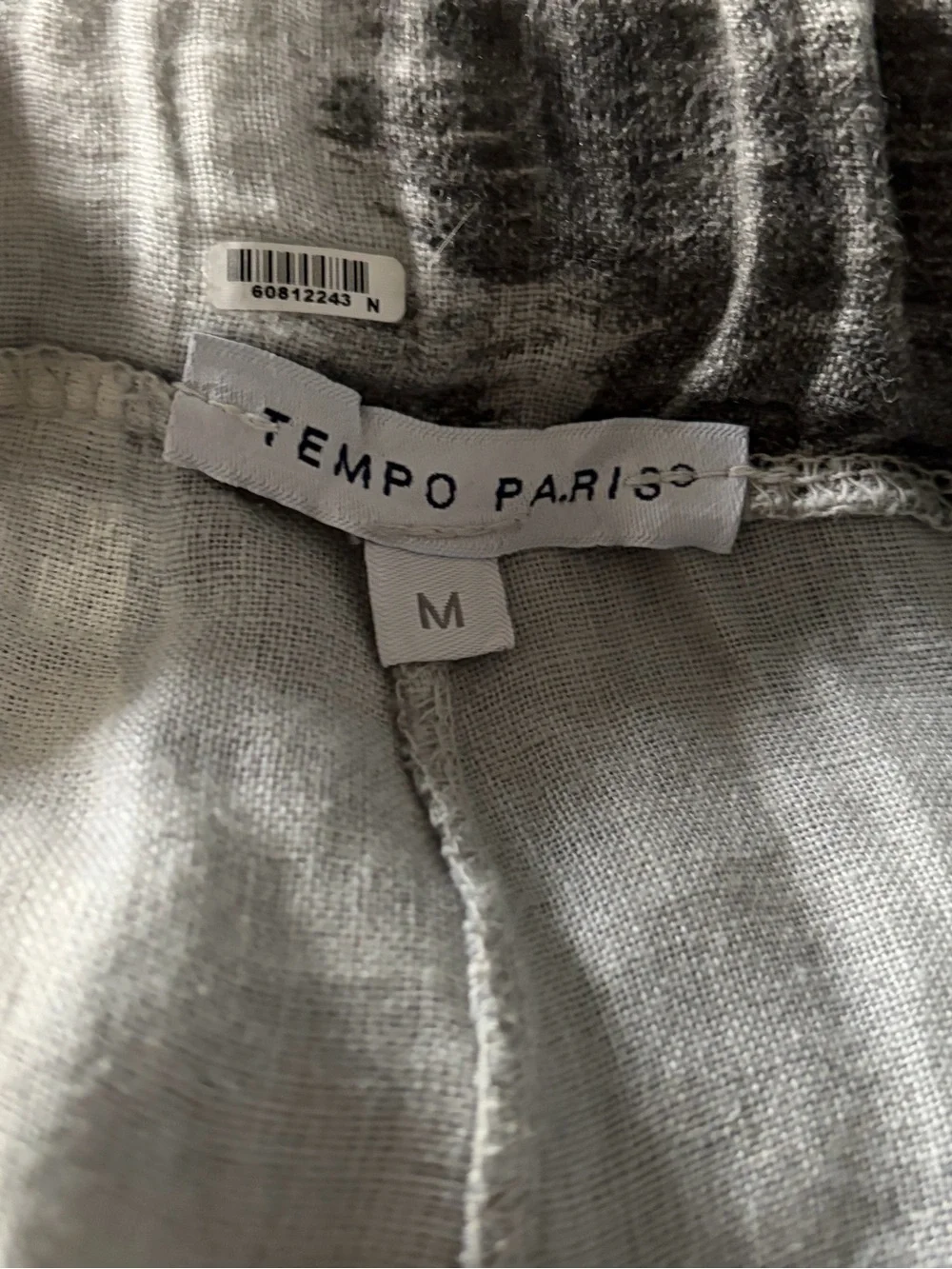 Tempo Paris Women's M Linen Abstract Print Pants – Size M